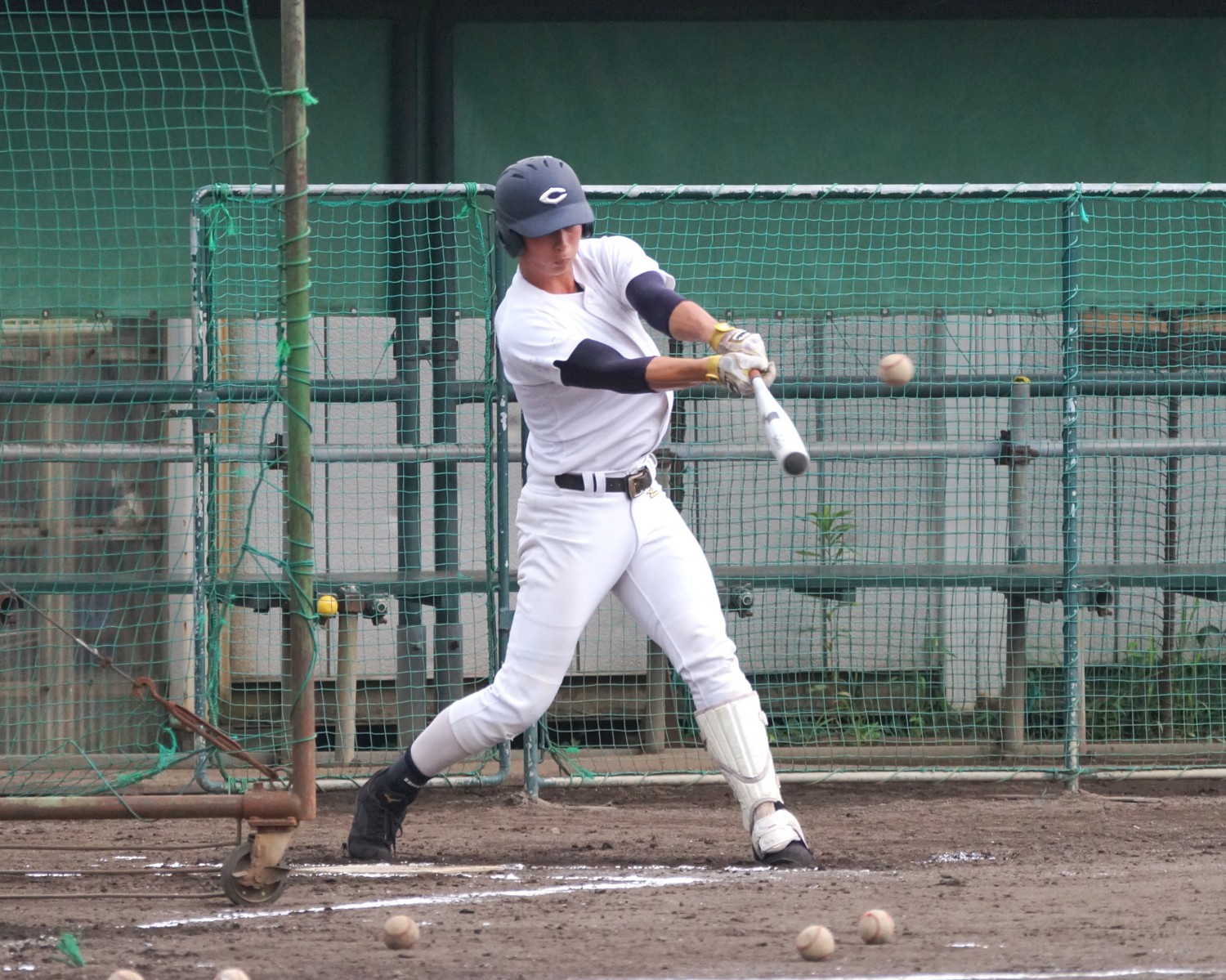 高校野球 中越 斎藤颯主将が骨折後初のフリー打撃 新潟野球ドットコム