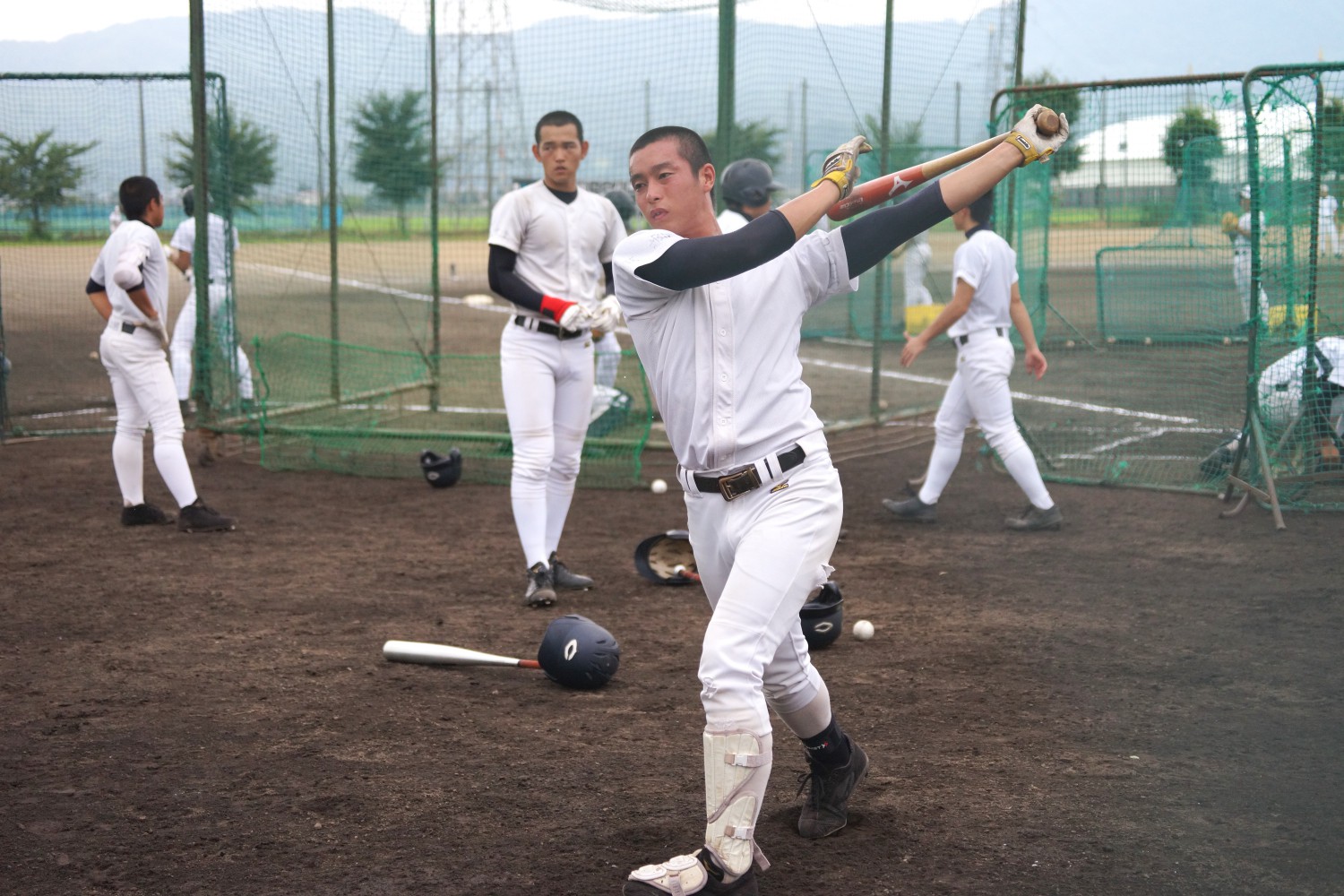 高校野球 中越 斎藤颯主将が骨折後初のフリー打撃 新潟野球ドットコム